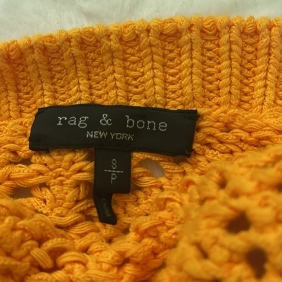 Rag and bone brand new with tags cotton blend knit crochet sweater it is NWOT - Picture 6 of 8
